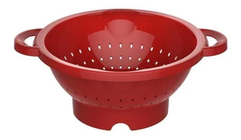 Imagem de Escorredor De Massa Com Alça - Vermelho