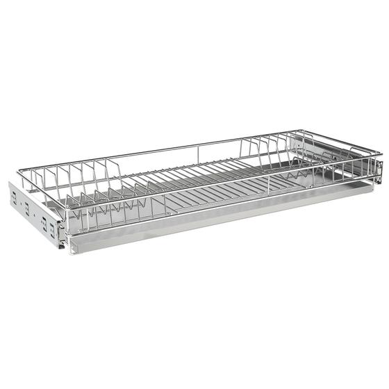 Imagem de Escorredor De Pratos Deslizante 570x75x270mm Mód 600mm Inox