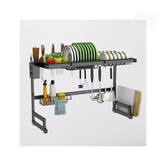 Imagem de Escorredor E Organizador Kitchen Rack Pia Cozinha 85cm Aço