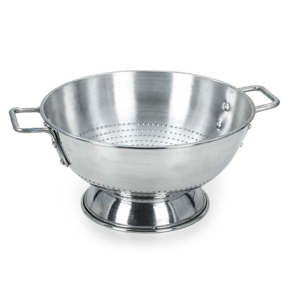 Escorredor Hotel de Arroz e Macarrão Industrial Para Restaurantes 35 cm 8,5 Litros - Metalúrgica Continental Imagem de Escorredor Hotel de Arroz e Macarrão Industrial Para Restaurantes 35 cm 8,5 Litros