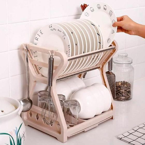 Escorredor Louça Eficiente Cozinha P/Secar Pratos Talheres - Guiro Imagem de Escorredor Louça Eficiente Cozinha P/Secar Pratos Talheres