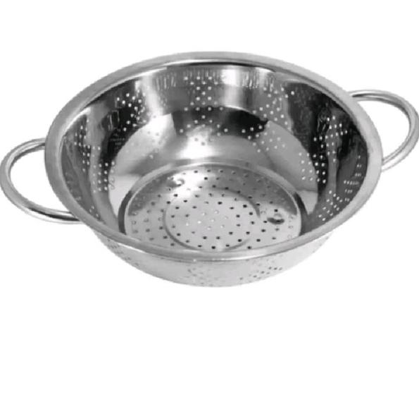 Imagem de Escorredor Multiuso de inox 24 cm cozinha reforçado