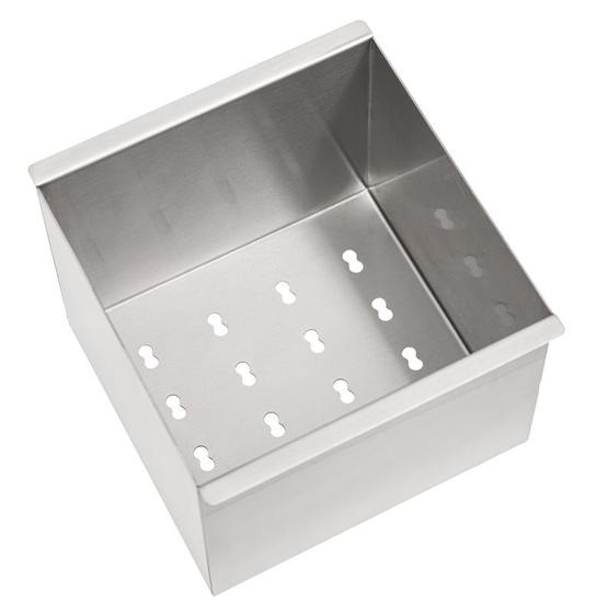 Imagem de Escorredor profundo em aco inox scotch brite para sobrepor na calha umida 15x16 cm tramontina