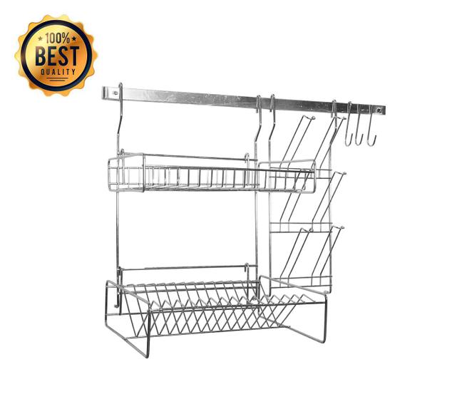 Escorredor Suspenso para Louça Barra Aço Modular Cook Home Cozinha - Cromado Menor preço em Escorredor Suspenso para Louça Barra Aço Modular Cook Home Cozinha - Cromado