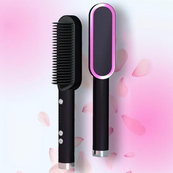 Imagem de Escova 3 Em 1 Secadora Alisa Cabelo Turbo Plus Profissional