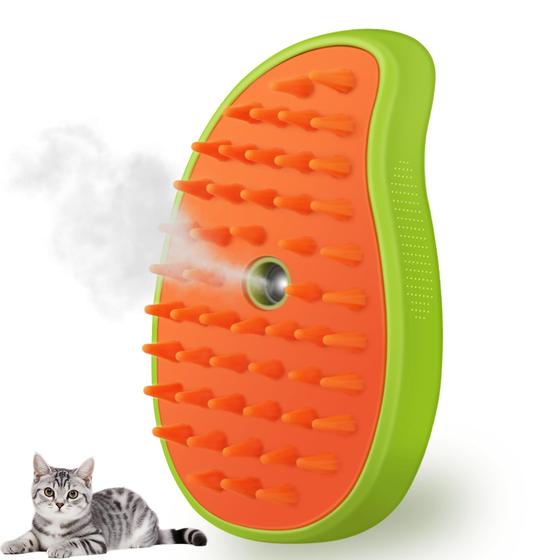 Imagem de Escova a vapor para cães e gatos KALAMANDA Cat Steamy Brush