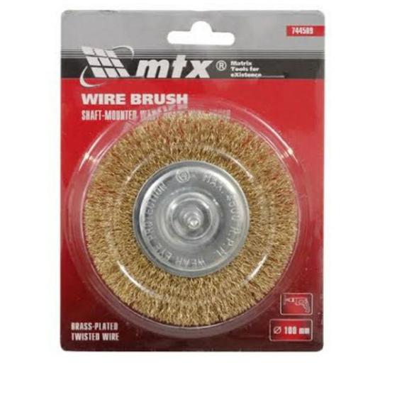 Escova Aço Circular de Aço Carbono 100mm 744509 - MTX Menor preço em Escova Aço Circular de Aço Carbono 100mm 744509 - MTX