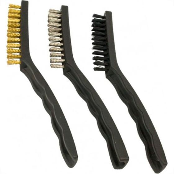 Imagem de Escova Aco Disflex C/Alca Kit C/3Pcs