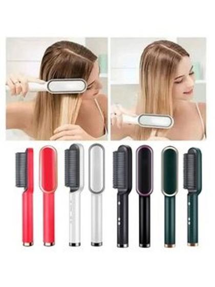 Escova Alisadora Alisa 2x mais rápido cabelo liso em menos tempo alisamento sem danificar os fios é boa?