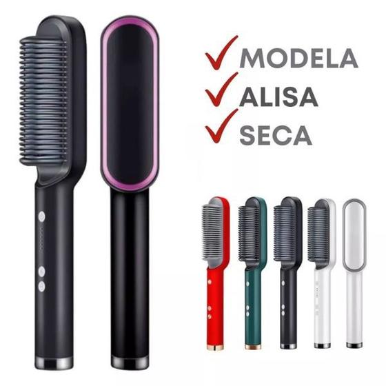 Imagem de Escova Alisadora De Cabelo Ânion 3 Em 1 Basic Sleek Bivolt