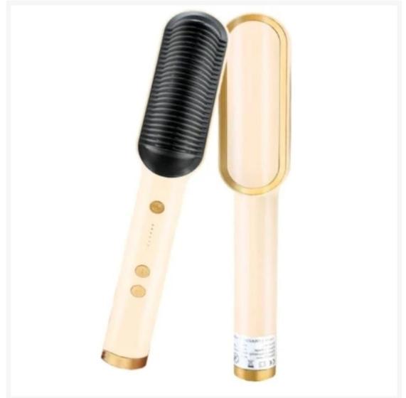 Escova Alisadora De Cabelo Pente Cerâmica Profissional 5 em 1 Seca, Alisa, Hidrata, Modela, Anti Frizz Escova Bivolt é boa?