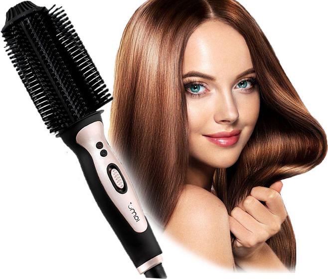 Escova Alisadora Eletrica de Cabelo Cerâmica Modeladora Pente 2 Em 1 Alisa Modela Bivolt Iamo Menor preço em Escova Alisadora Eletrica de Cabelo Cerâmica Modeladora Pente 2 Em 1 Alisa Modela Bivolt Iamo