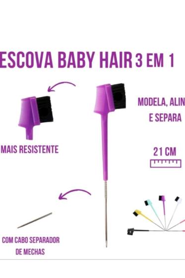 Imagem de Escova  Baby  Hair 3 Em 1