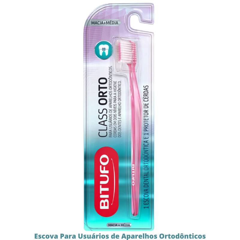 Escova Bitufo Para Aparelho Ortodôntico Cerdas Com Em Níveis - Higiene ...