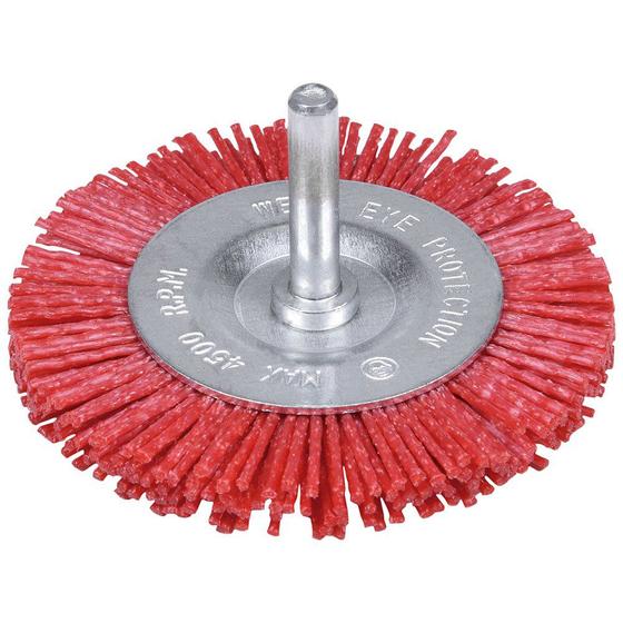 Imagem de Escova circular com haste nylon 4" - 101,60mm- worker