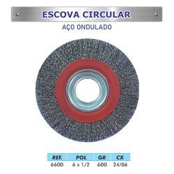 Imagem de Escova circular lotus ondulado 6x1pol laton flex