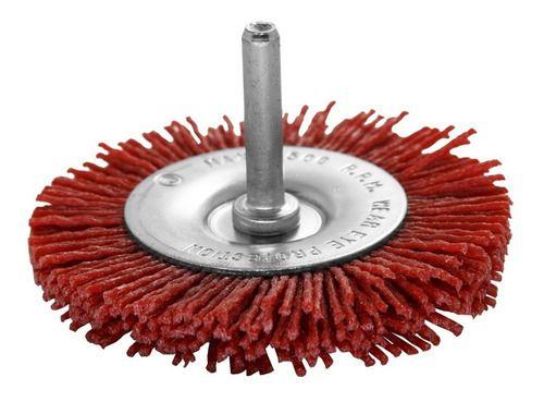Imagem de Escova Circular Nylon 4 Pol. Com Haste