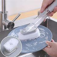 Imagem de Escova Com Dispenser Detergente 2 Em 1 Lavar Louça