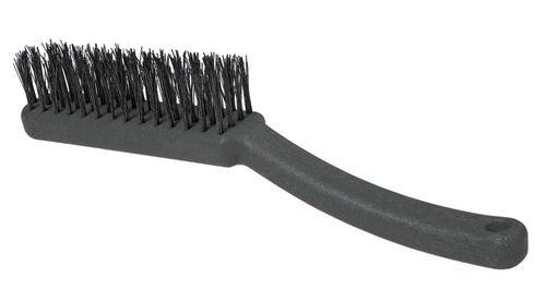Imagem de Escova De Aço Com Cabo - Plástica 4 Fileiras Roma - Kit C/12
