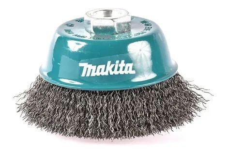Escova De Aço Copo Fio Ondulado M14 100mm. Makita - D-55114 Menor preço em Escova De Aço Copo Fio Ondulado M14 100mm. Makita - D-55114