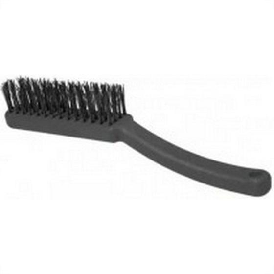 Imagem de Escova De Aco Manual Roma Plastico Com Cabo 4 Fileiras - Kit C/12 Pecas