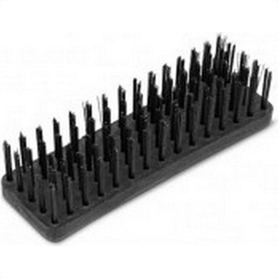 Imagem de Escova De Aco Manual Roma Plastico Sem Cabo 13 X5Cm - Kit C/12 Pecas