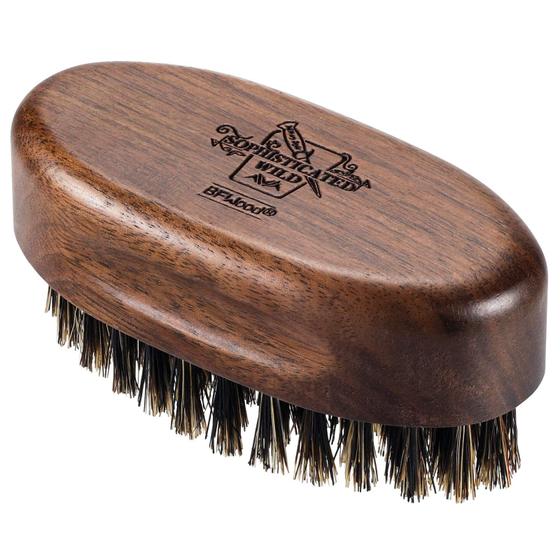 Imagem de Escova de barba BFWood Small Travel Natural Boar Cerdas