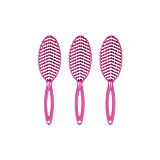 Imagem de Escova De Cabelo Darma 302 Rigida Oval Desembaraçadora - 3Un