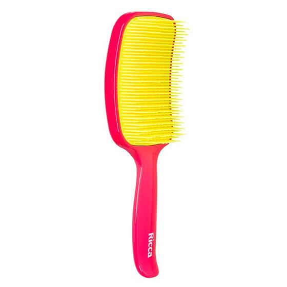 Escova De Cabelo Ricca Raquete Flex Pink Menor preço em Escova De Cabelo Ricca Raquete Flex Pink