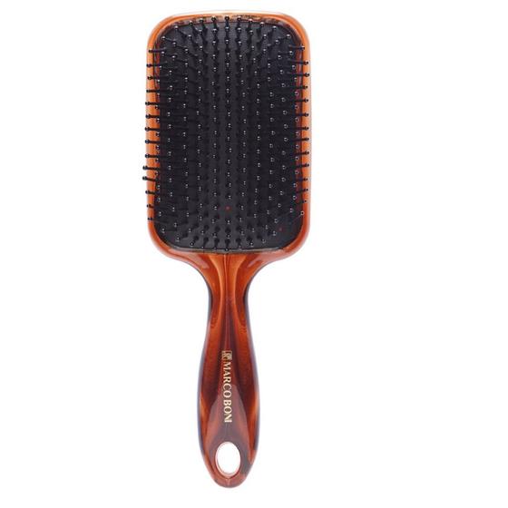 Imagem de Escova de cabelo tipo raquete tartaruga marco boni