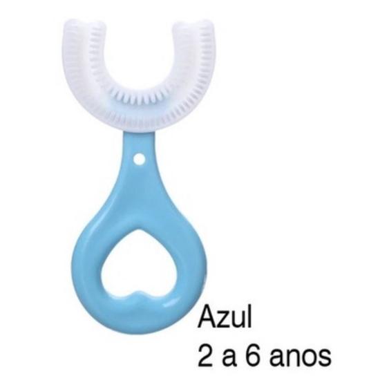Escova de dente em Forma de U 360 Graus para criança de 2 a 6 anos