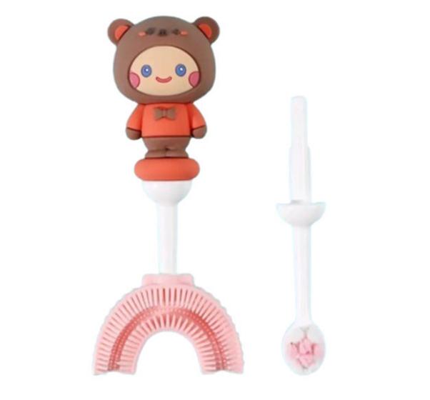 Imagem de Escova De Dente Infantil 360º Graus Silicone Dental Para Crianças