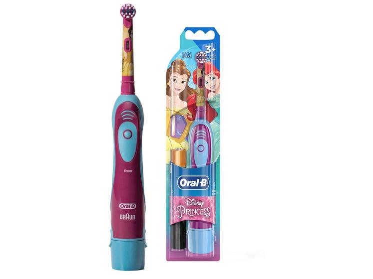 Imagem de Escova de Dente Infantil Elétrica Oral-B - Disney Princess com 2 Pilhas AA