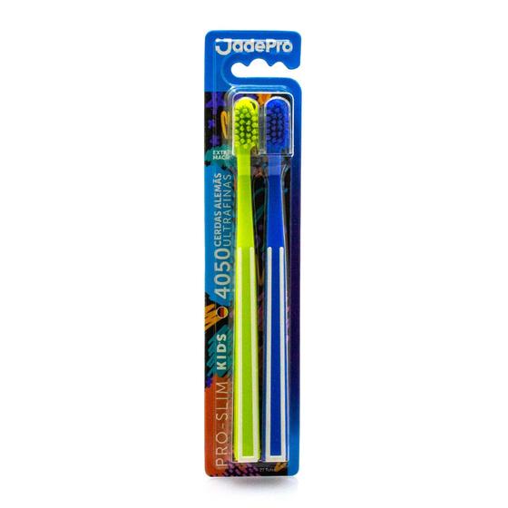 Imagem de Escova de Dente Infantil Pro Slim Kids 4050 Cerdas Ultra finas kit 2un JadePro