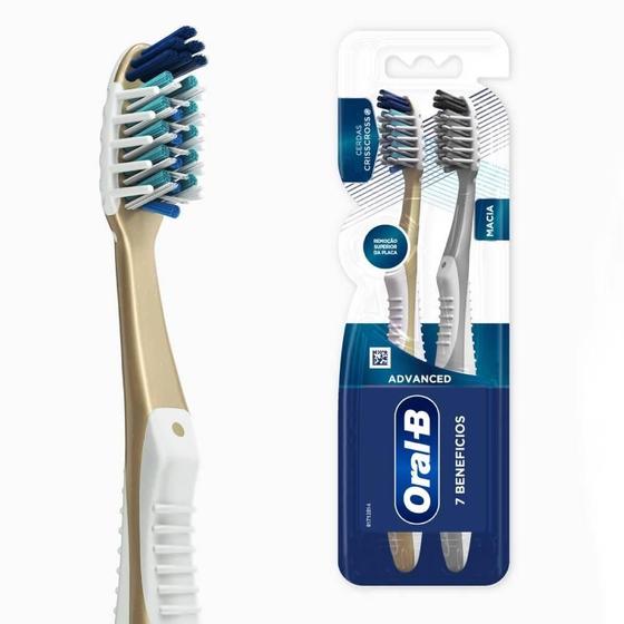 Imagem de Escova de Dente Oral-B Pro-Saúde 7 Benefícios Macia com 2 unidades