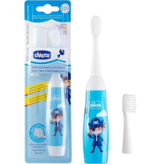 Imagem de Escova de dentes eletrica infantil azul - chicco