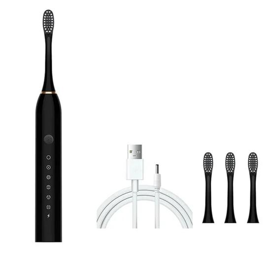 Escova De Dentes Elétrica Recarregável 6 Funções 4 Cabeças Menor preço em Escova De Dentes Elétrica Recarregável 6 Funções 4 Cabeças