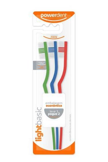 Imagem de Escova De Dentes Light Basic L3P2 Macia - Powerdent