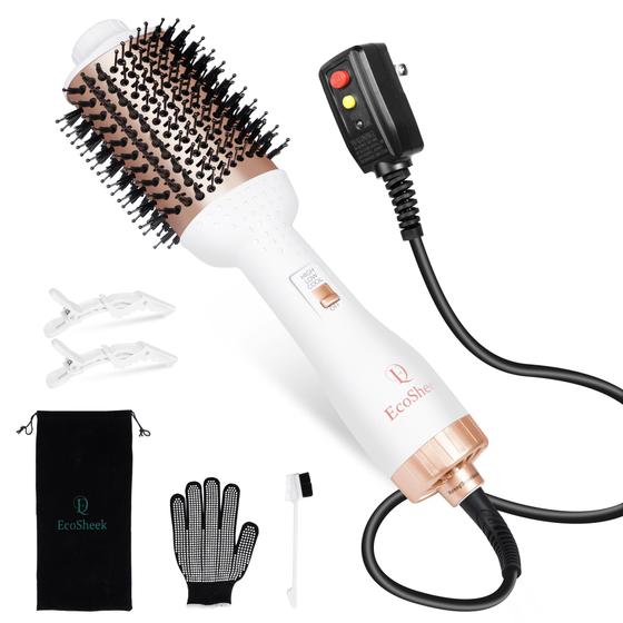 Imagem de Escova de secador de cabelo EcoSheek 4 em 1 Volumizer Ceramic Ionic