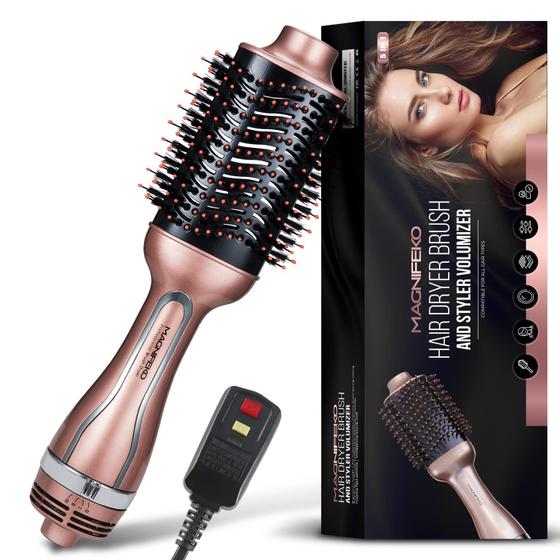 Imagem de Escova de secador de cabelo Magnifeko Round Hot Air Rose Gold 1200 W