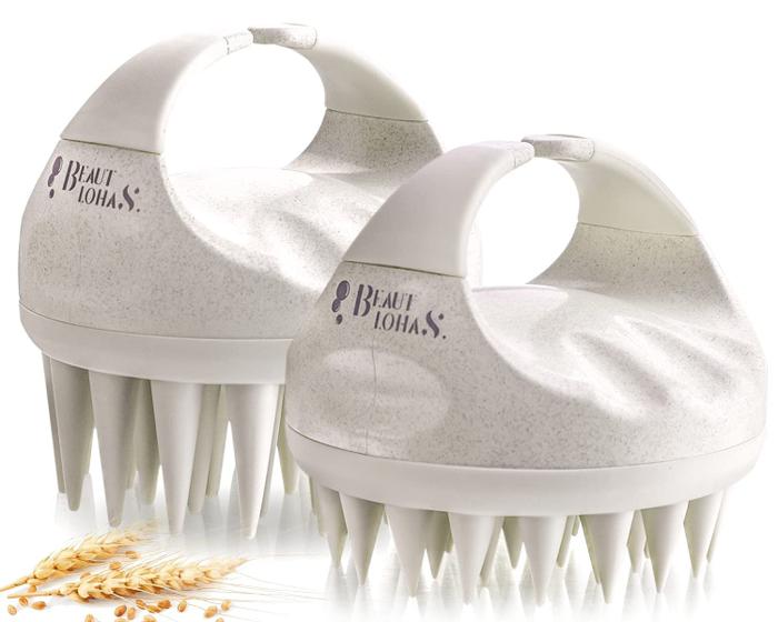 Imagem de Escova de Shampoo Massageadora BEAUTLOHAS (2 Unidades) - Para Todos os Tipos de Cabelo