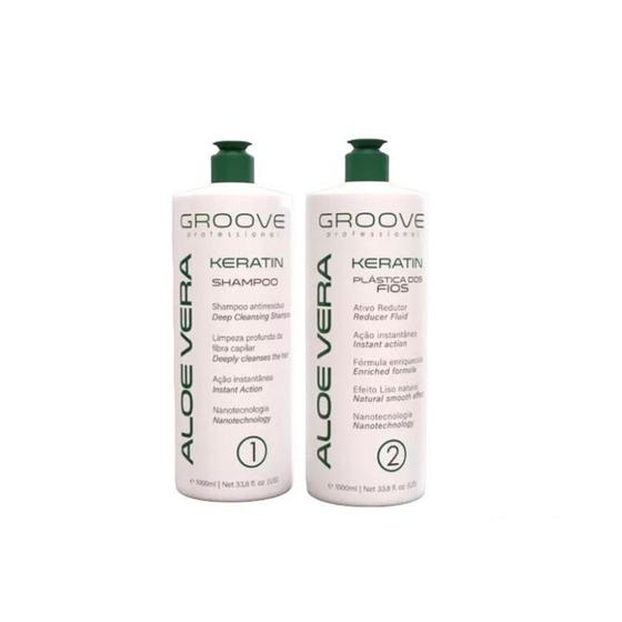 Imagem de Escova Definitiva De Babosa Keratin Groove Professional 1l