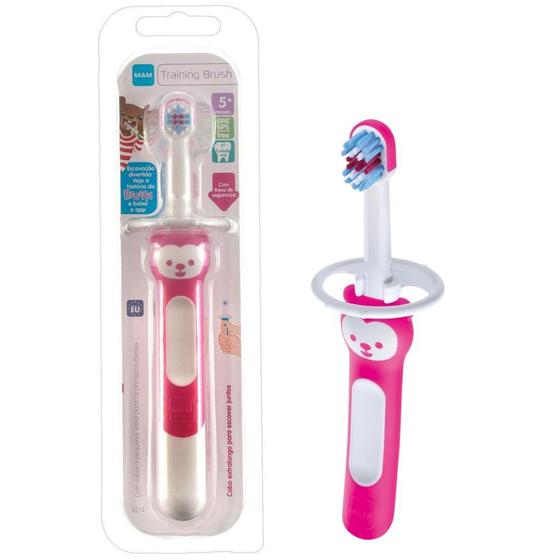 Imagem de Escova Dental Baby Brush (6m+) Cabo Curto - Rosa - MAM