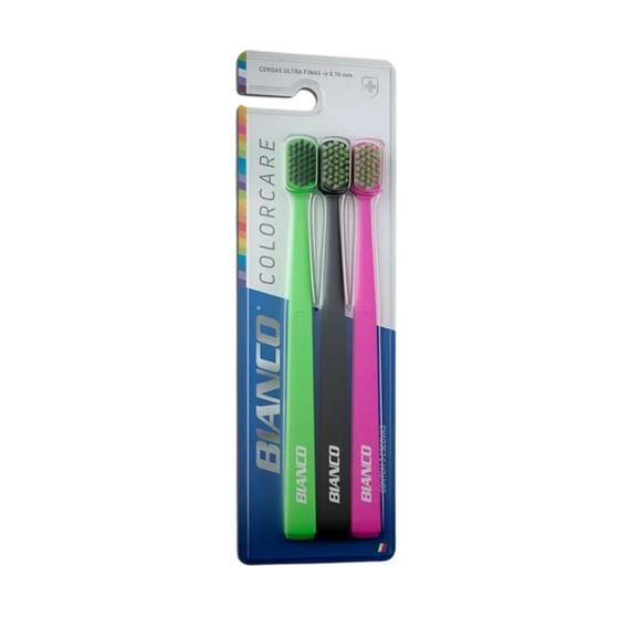 Imagem de Escova Dental Bianco Colorcare Extra Macia Pack com 3 unid.