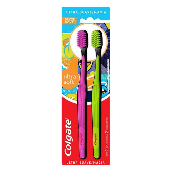 Escova Dental Colgate Ultra Soft 2 Unidades Menor preço em Escova Dental Colgate Ultra Soft 2 Unidades
