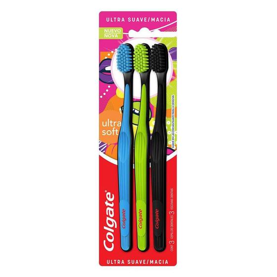 Escova Dental Colgate Ultra Soft 3 Unidades Menor preço em Escova Dental Colgate Ultra Soft 3 Unidades