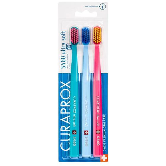 Menor preço em Escova Dental Curaprox Cs5460 Ultra Soft Sensitiv Trio Color