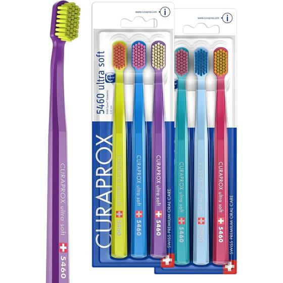 Imagem de Escova Dental Curaprox Cs5460 Ultra Soft Sensitiv Trio Color