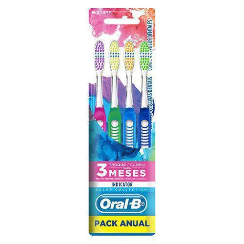 Imagem de Escova Dental Indicator 35 Pack Anual Oral-B - Kit com 4 unidades