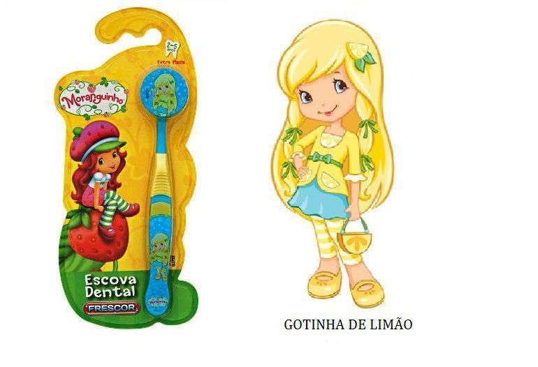 Imagem de Escova Dental Infantil Capa Protetora Turma da Moranguinho - Gotinha de Limão